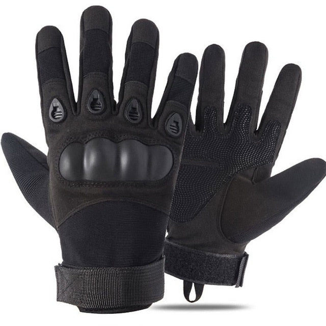 Commander's Grip: Ultimate Tactical Gloves for Outdoor Adventure - Black Opal PMC