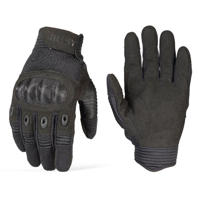 AdventureMax Full Finger Tactical Gloves: Conquer the Outdoors in Style! - Black Opal PMC