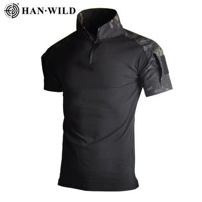 The Commando Camo Tactical T-Shirt: Your Ultimate Outdoor Companion - Black Opal PMC