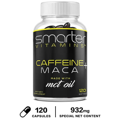 Caffeine Pills with Coconut MCT Oil & Maca Root