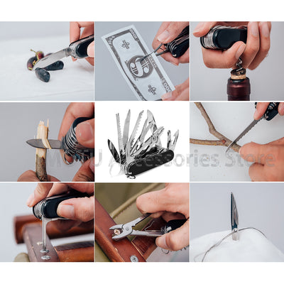 The Ultimate Outdoor Companion: The Adventure-Ready Folding Multitool - Black Opal PMC