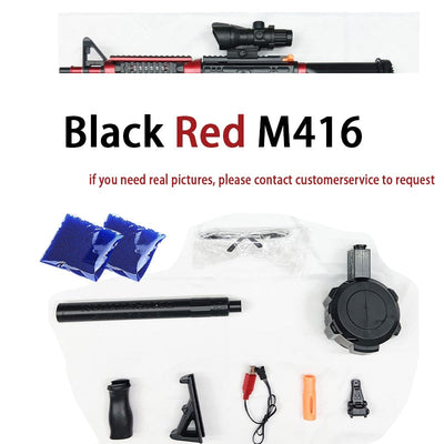 AK47 Gel Blaster Red Black - Black Opal PMC