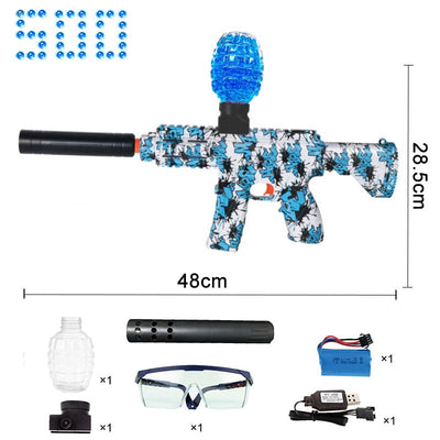 Electric Gel Ball Gun Blaster Toys,Eco-Friendly Splatter Ball Blaster with 20000+ Water Beads, Outdoor Games Toys Boys 12+ - Black Opal PMC