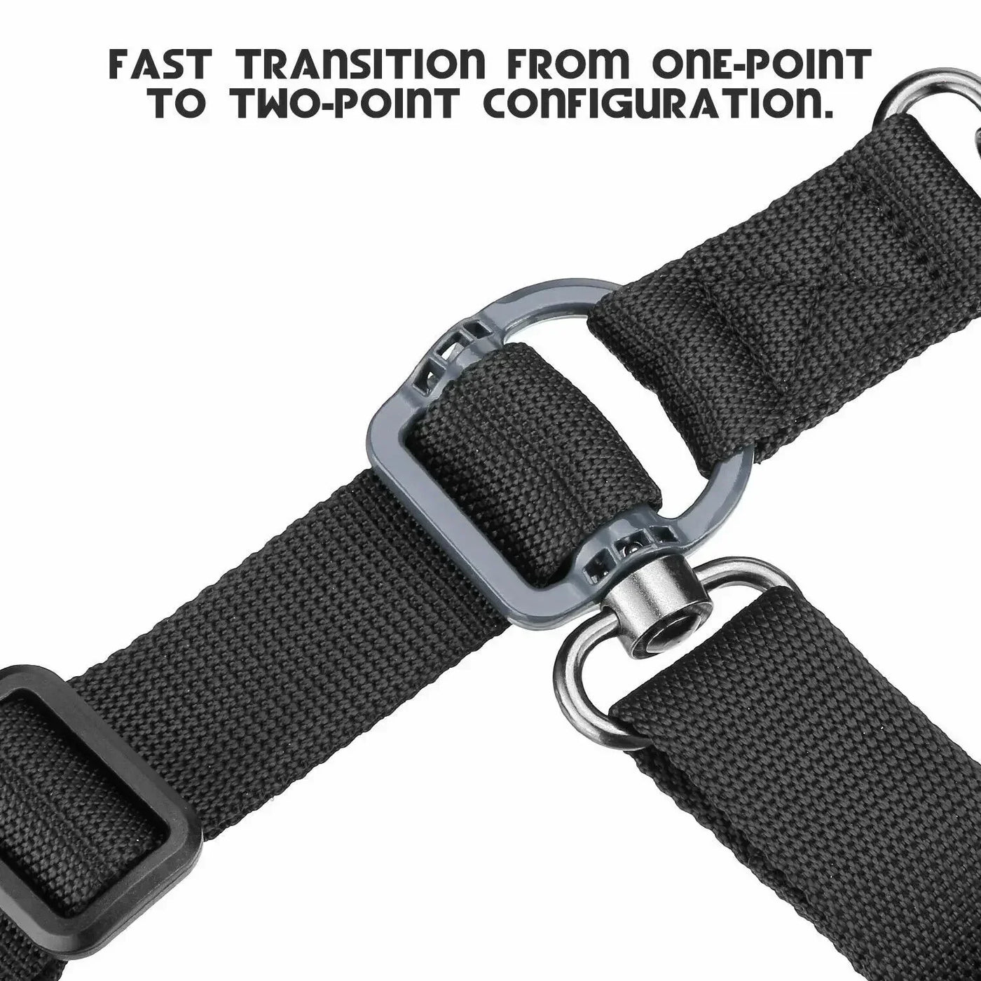 1 Pc Adjustable MS4 Tactical Quick Detach QD 1 or 2 Point Multi Mission 1.25" Rifle Sling Quick Release Single Point Rifle Sling