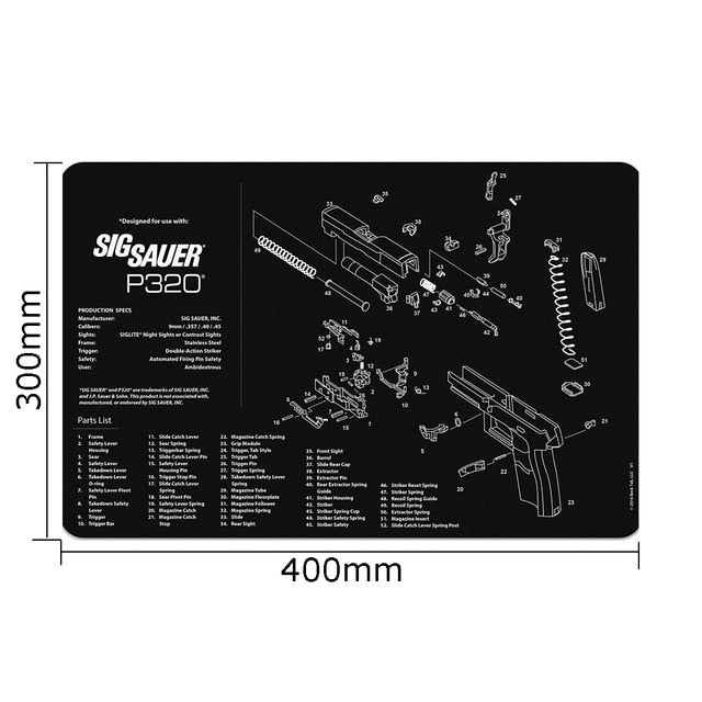 The Tactical Armory Cleaning Mat: The Ultimate Gun Care Companion - Black Opal PMC