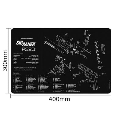 The Tactical Armory Cleaning Mat: The Ultimate Gun Care Companion - Black Opal PMC