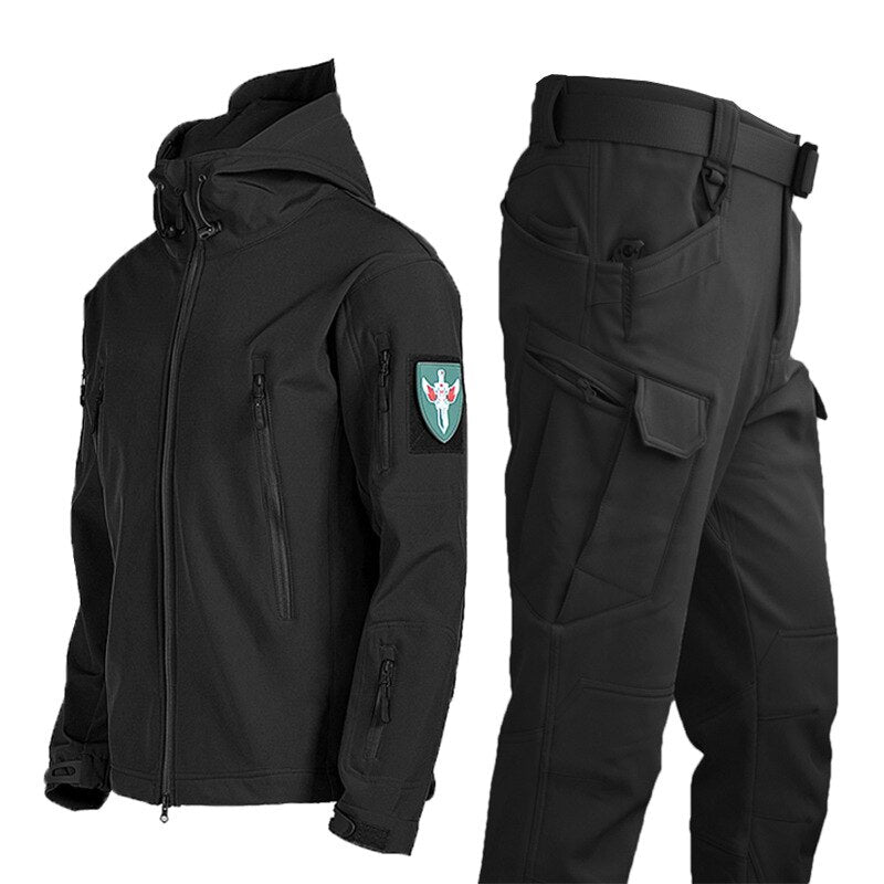 Arctic Expedition Men's Tactical Fleece Jacket: Stay Warm and Dry in Style - Black Opal PMC