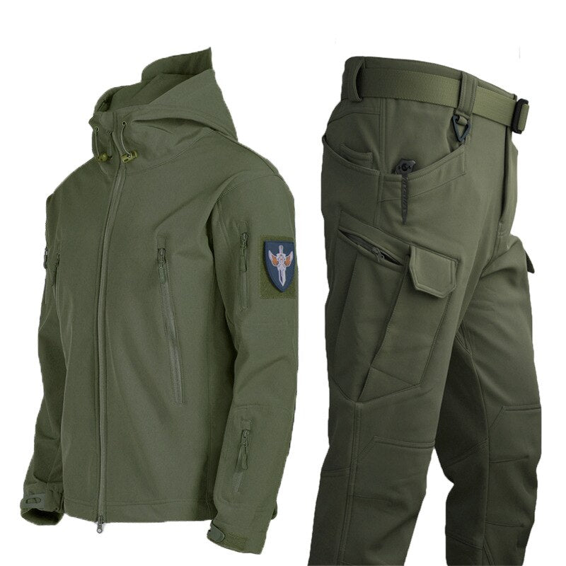 Arctic Expedition Men's Tactical Fleece Jacket: Stay Warm and Dry in Style - Black Opal PMC