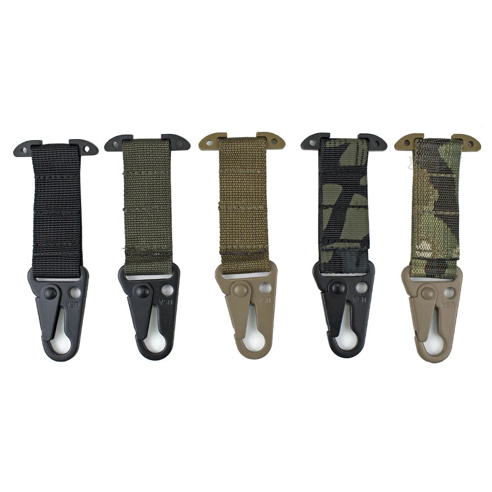 Tactical Clash Hook Hanging Carabiner ICB Molle Webbing Clip Olecranon Metal Outdoor Cummerbund Belt Hunting Vest Accessories