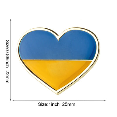 Ukrainian Heritage Metal Flag Lapel Pin: A Symbol of Pride and Elegance - Black Opal PMC