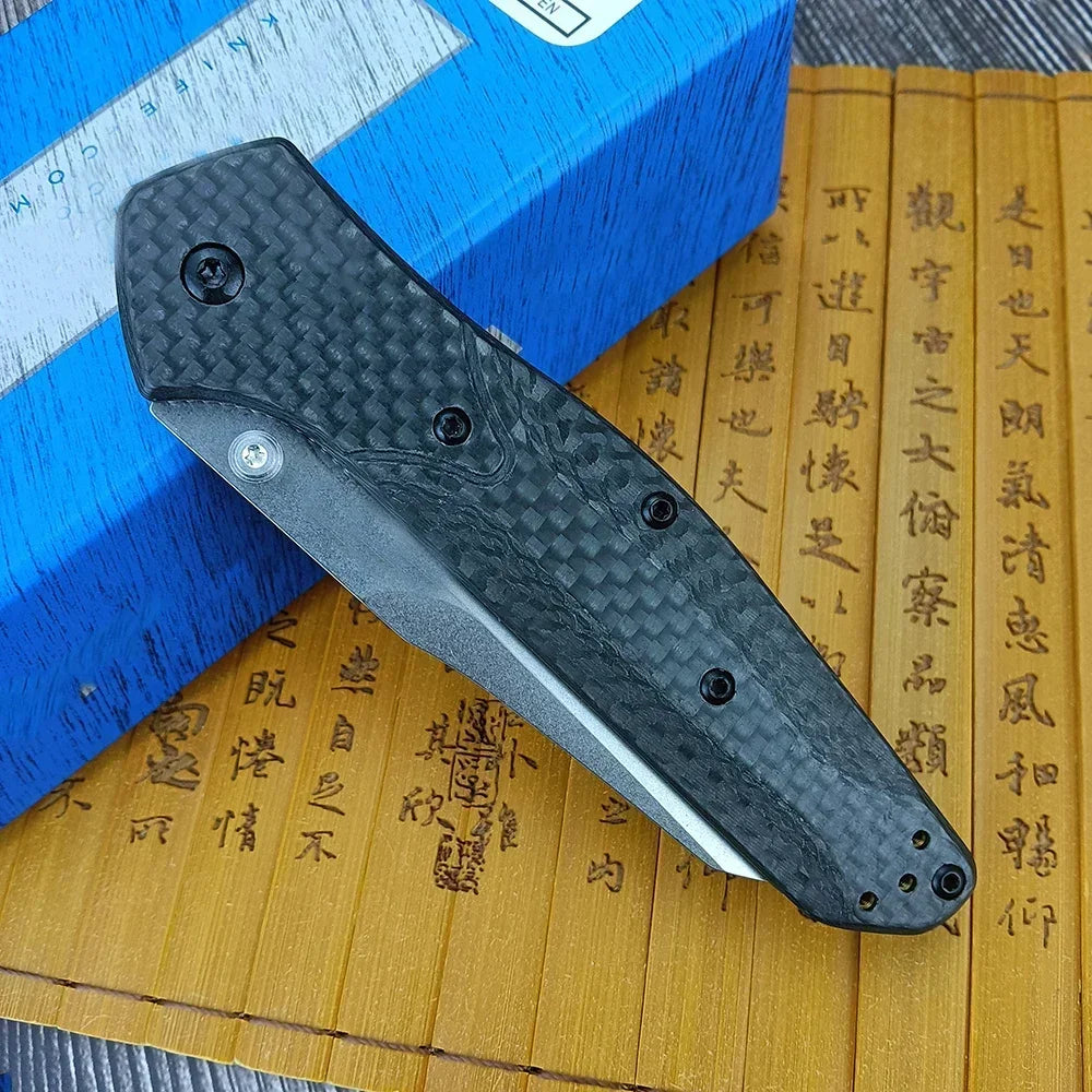 940 Osborne EDC Knife BM Folding Pocket Knife Tanto Blade Plain Edge Tactical Survival Camping Knife Tools Carbon Fiber Handle