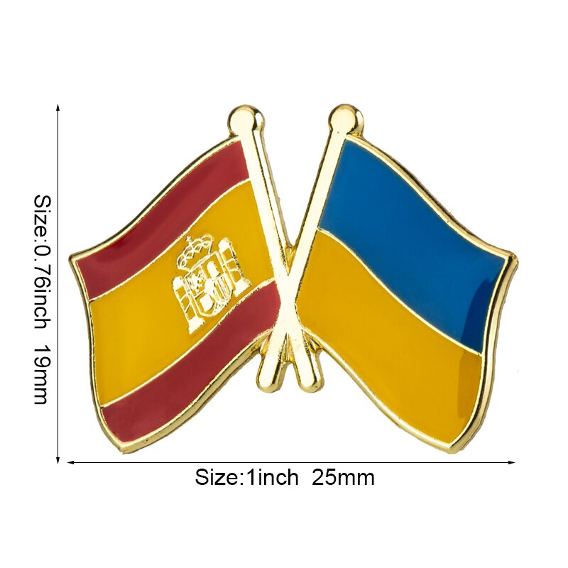 Ukrainian Heritage Metal Flag Lapel Pin: A Symbol of Pride and Elegance - Black Opal PMC