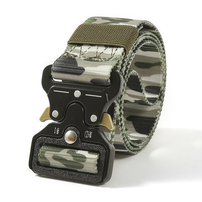 Rugged Adventure Tactical Belt: The Ultimate Outdoor Style Accessory - Black Opal PMC