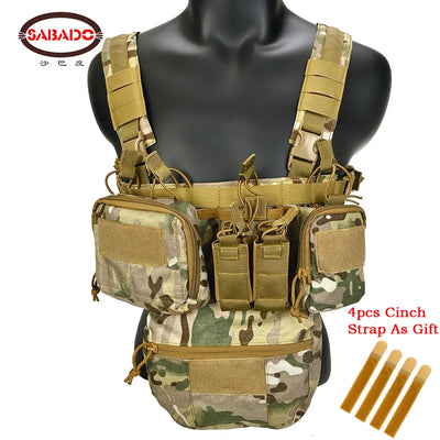 CS Match Wargame TCM  Chest Rig Tactical Vest Military Pack Magazine Pouch Holster Molle System Waist Men Nylon