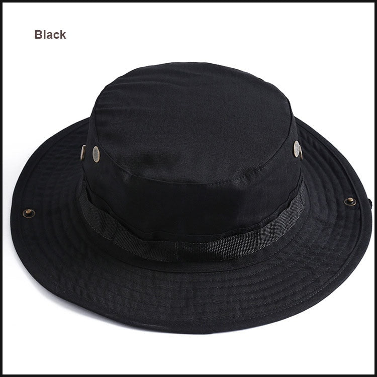 The Ultimate Adventure Hat: Tactical Camo Bucket Hat - Black Opal PMC