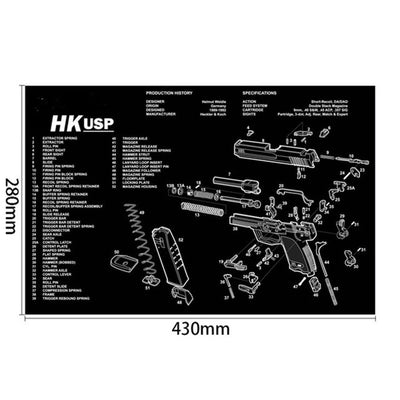 The Tactical Armory Cleaning Mat: The Ultimate Gun Care Companion - Black Opal PMC