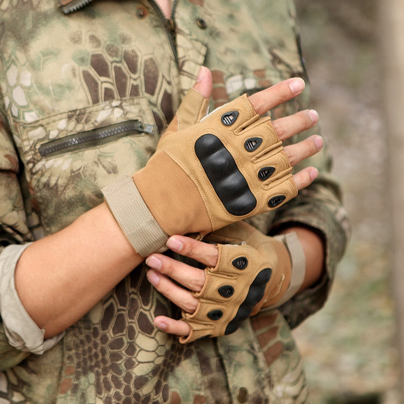 Outdoor Tactical Adventure Gloves: Conquer the Elements in Style! - Black Opal PMC