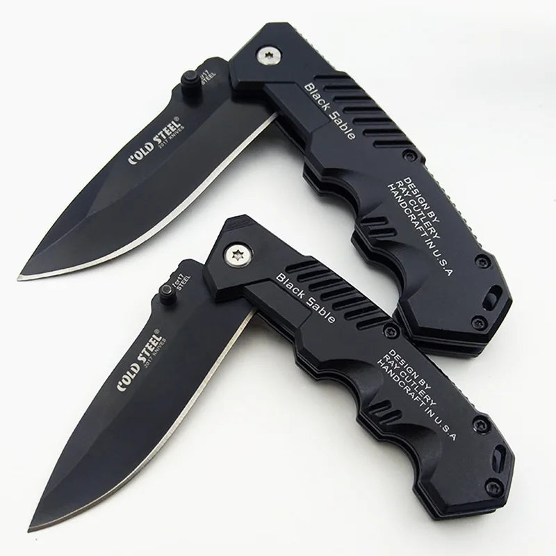 New and domineering folding knife, outdoor self-defense knife, high hardness multifunctional knife, outdoor survival knife
