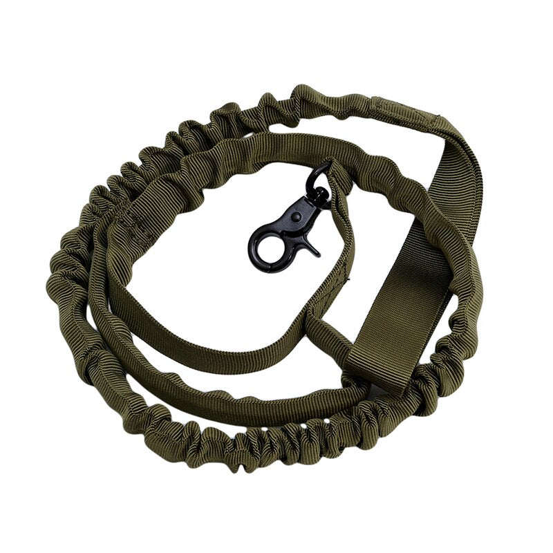 The Commando Canine Leash: Elite Tactical Training and Running Leash for Medium to Large Dogs - Black Opal PMC