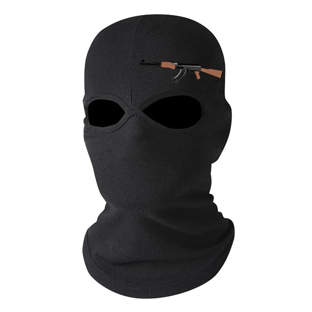 The Ultimate Outdoor Shield - Full Face Cover Balaclava Hat - Black Opal PMC