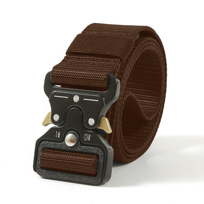 Rugged Adventure Tactical Belt: The Ultimate Outdoor Style Accessory - Black Opal PMC