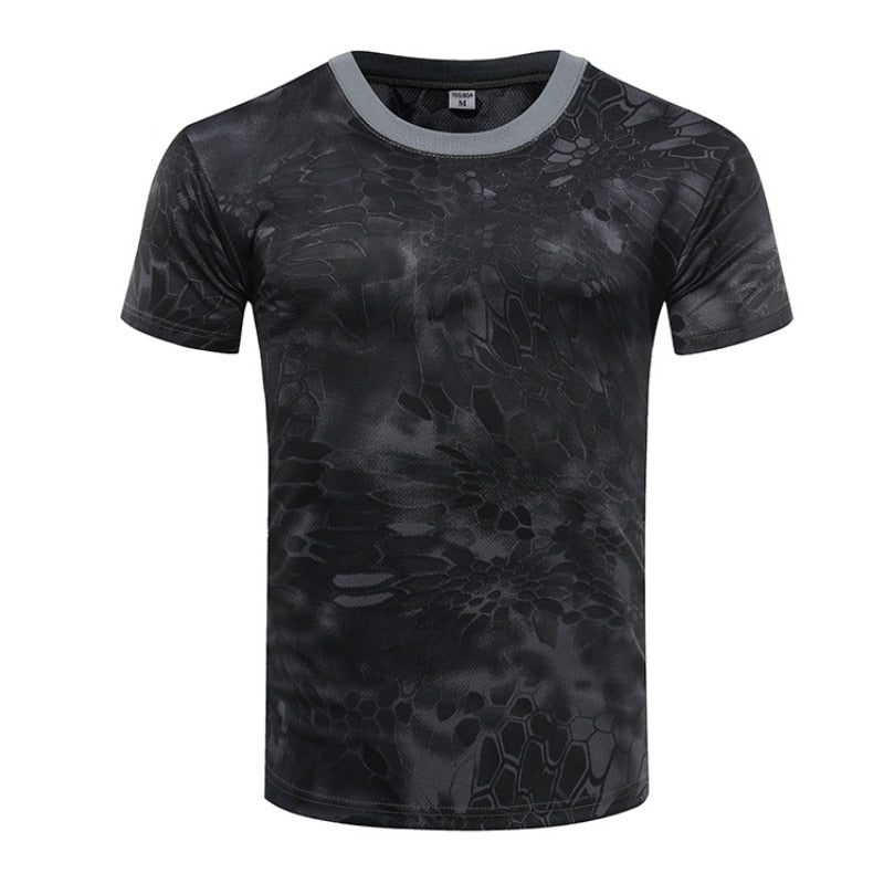 Outdoor Commando Camo Shirt: Conquer the Wild in Style - Black Opal PMC