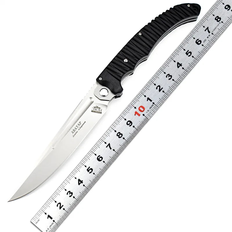 HOKC Folding Knife - G10 Hunting, Field Survival, Travel, Emergency Defense Outdoor Tactical Knife