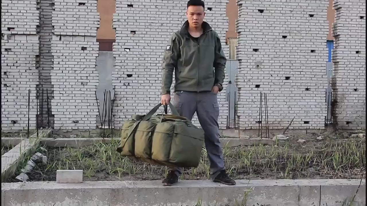 The Expeditionary Explorer: 90L Canvas Military Tactical Backpack