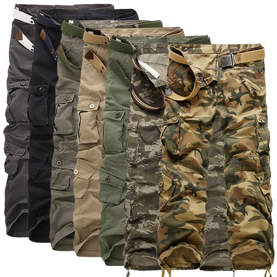 Adventure-Ready Camo Jogger Trousers: The Ultimate Safari Style Tactical Pants for Men - Black Opal PMC