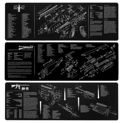 The Tactical Armory Cleaning Mat: The Ultimate Gun Care Companion - Black Opal PMC