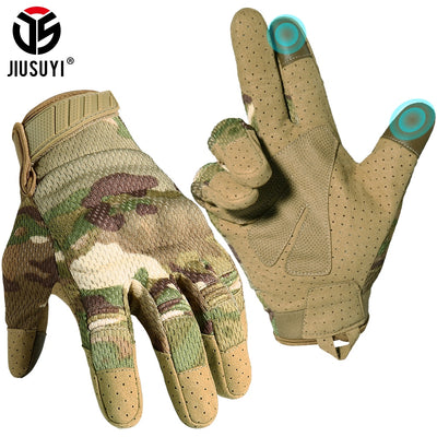 EliteGuard Multicam Tactical Gloves: Unbeatable Protection for Military and Shooting Enthusiasts - Black Opal PMC