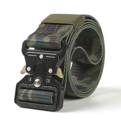 Rugged Adventure Tactical Belt: The Ultimate Outdoor Style Accessory - Black Opal PMC