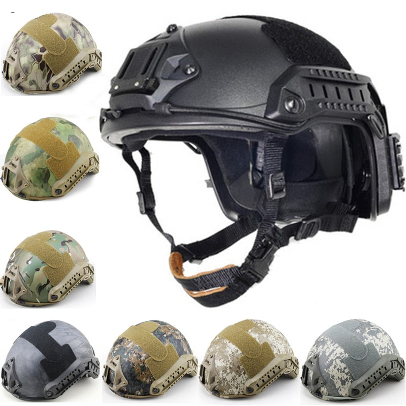 The Stealth Ops Tactical Helmet: Conquer the Outdoors in Style! - Black Opal PMC